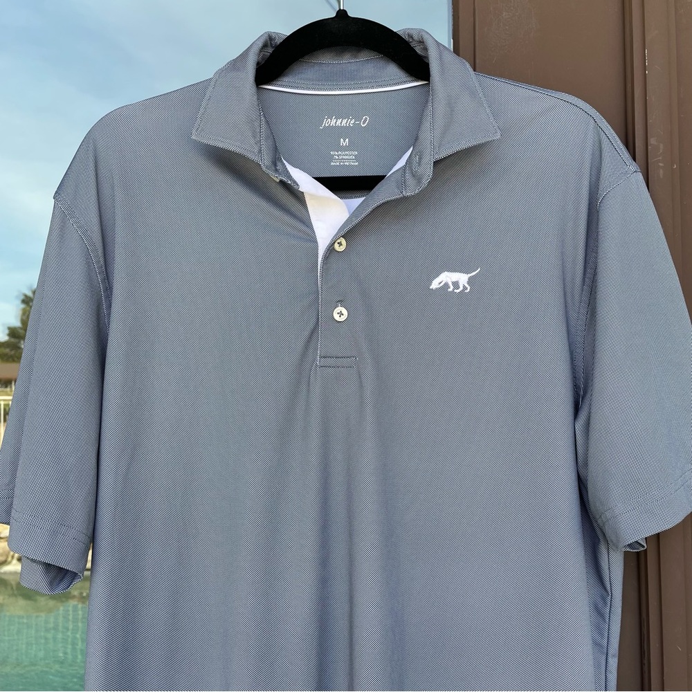 johnnie-O Gray Polo Shirt